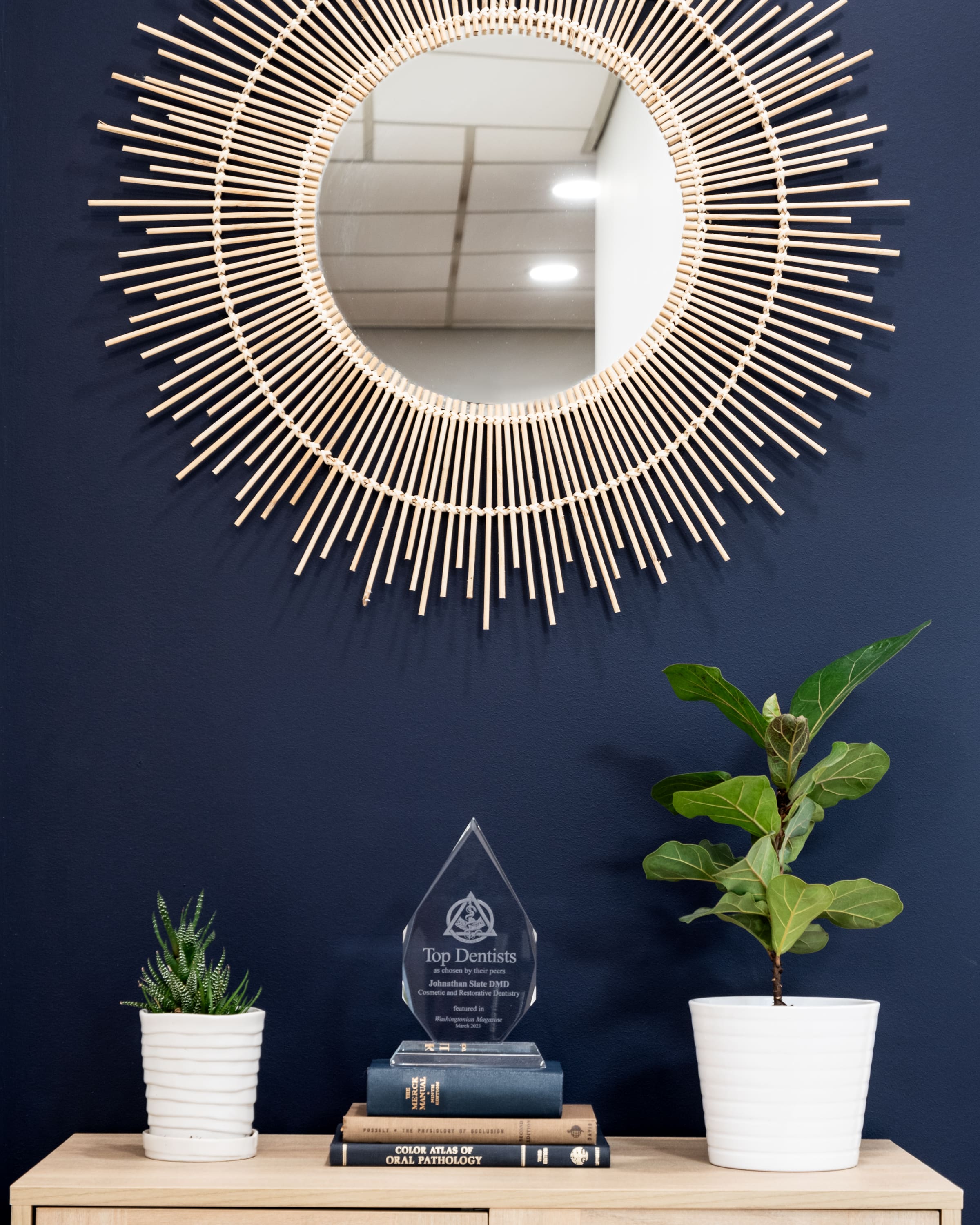 2023 Washingtonian Top Dentist Award Plaque - Dr. John Slate